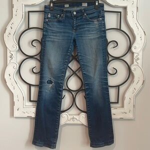ANTHROPOLOGIE ADRIANO GOLDSCHMEID BALLAD SLIM BOOT CUT SIZE 26 REGULAR